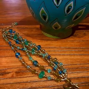 Peacock Multicolor Handmade Beaded Bracelet